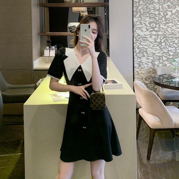 Đầm Cổ Búp Bê Dáng Ôm Thiết Kế Đơn Giản Thời Trang Mùa Hè Cho Nữ