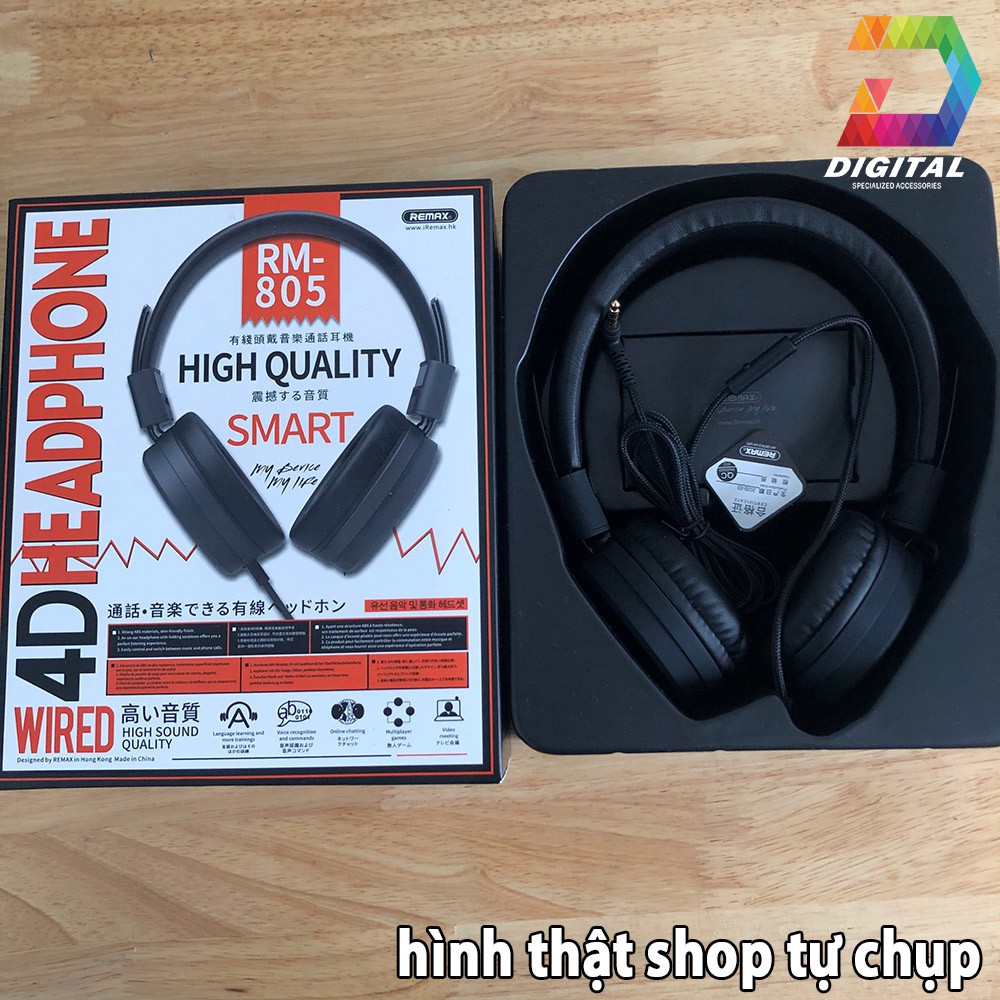 [Mã ELORDER5 giảm 10K đơn 20K] Tai Nghe Chụp Tai Remax RM-805 Chính Hãng | BigBuy360 - bigbuy360.vn