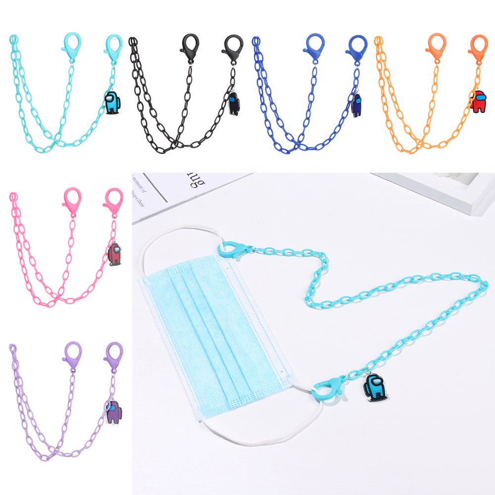 Dây đeo khẩu trang bằng acrylic nhẹ chống trượt chống mất nhiều màu sắc họa tiết hoạt hình