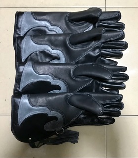 Găng 3 lớp da bò thật dài 40cm,