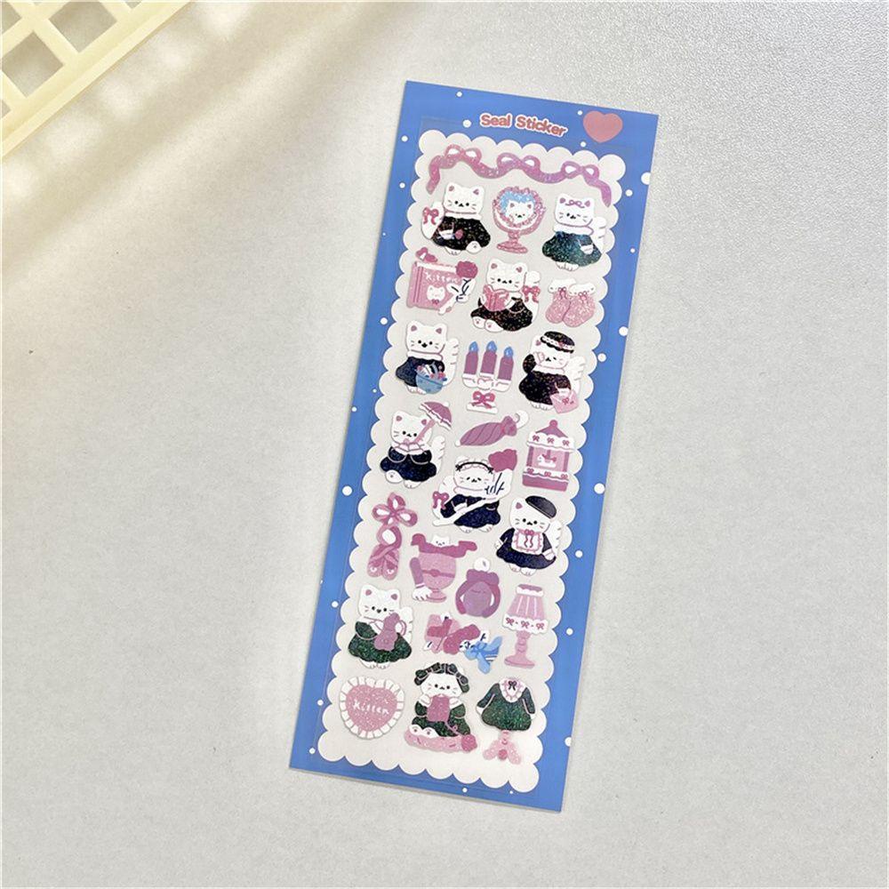 Bộ Sticker Dán Trang Trí Album Hình Động Vật Dễ Thương