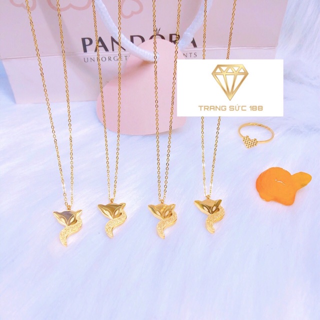 Dây chuyền titan hồ ly đuôi phun cát DTT129