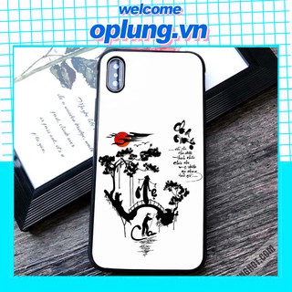 [ ẢNH THẬT ] Ốp Lưng Kính Cường Lực Chữ Thư Pháp GÁNH MẸ - CÔNG CHA đủ mã iPhone K284