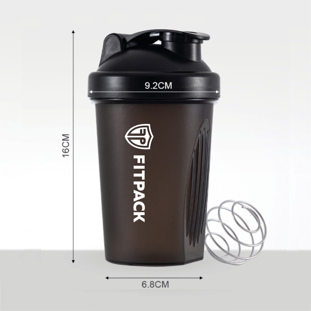 [HỎA TỐC] ️Bình nước Gym Fitpack 8 màu siêu cute, Bình shaker thể thao, tập gym 400ml