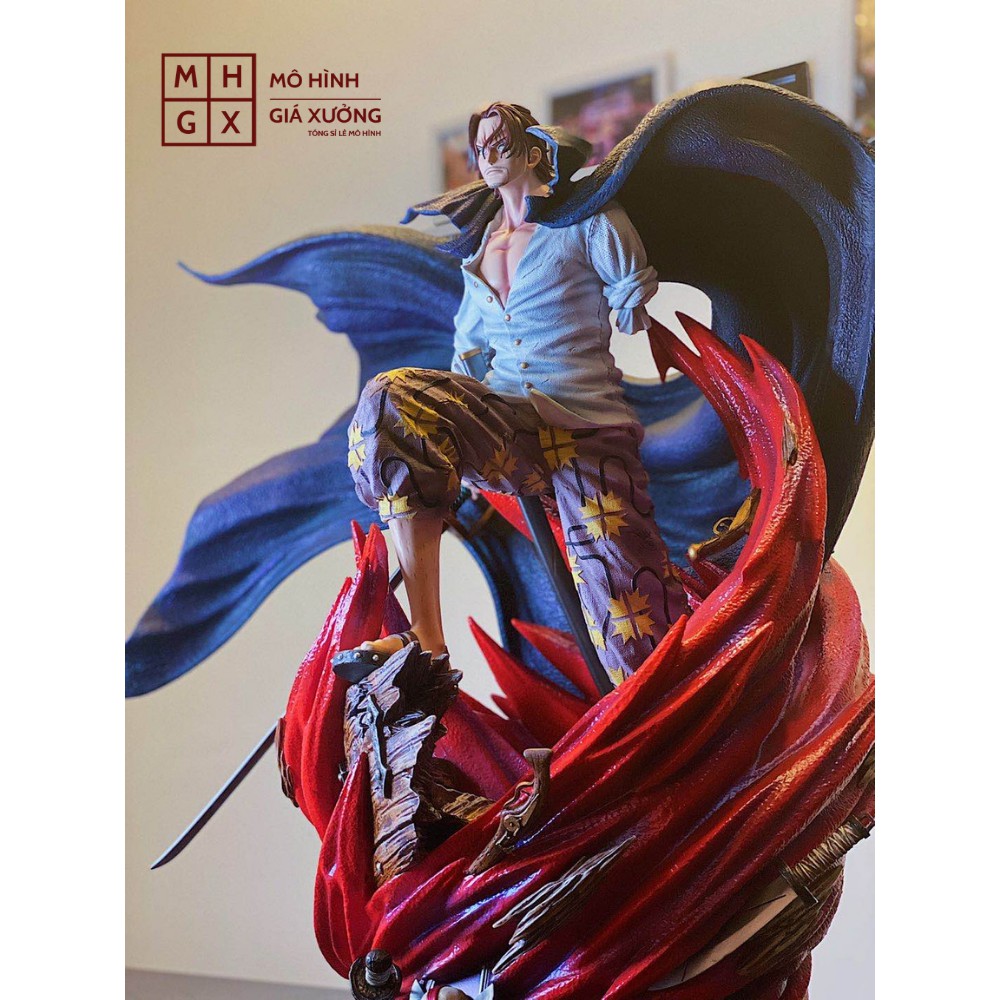 Mô Hình Tứ Hoàng Shanks Tóc Đỏ Cao 40cm Trạng Thái Chiến Đấu - Figure Tượng One Piece