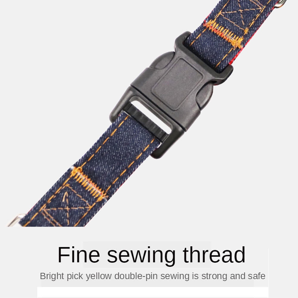 Dây dắt thú cưng đi dạo bằng denim
