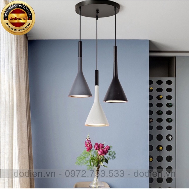 Đèn thả trần decor bàn ăn phòng khách cao cấp kèm bóng đèn