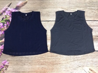 Áo croptop lưới sát nách