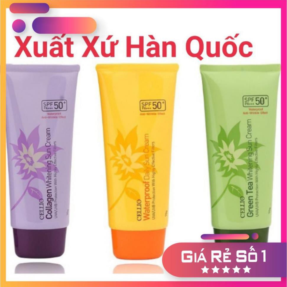 [XẢ KHO] [XẢ KHO] Kem chống nắng CELLIO SPF 50 PA++ Chống tia UV, dưỡng trắng hiệu quả