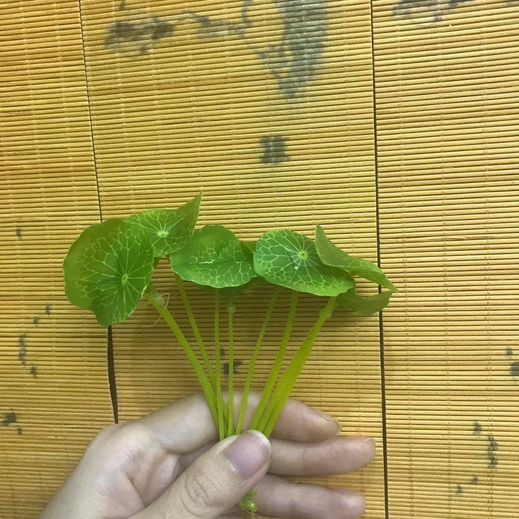 Lá sen phụ kiện trang trí thác khói trầm hương, trang trí hòn non bộ