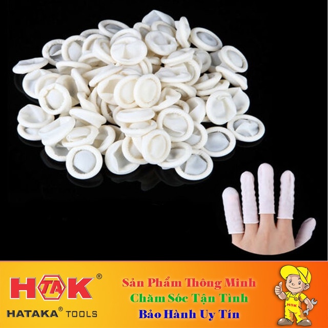 Set 5 BAO Đầu NGÓN TAY Cao Su - Găng Tay Ngón Làm Móng Nail, Phun Xăm Thẩm Mỹ Viện, Thợ Sửa Đồng Hồ