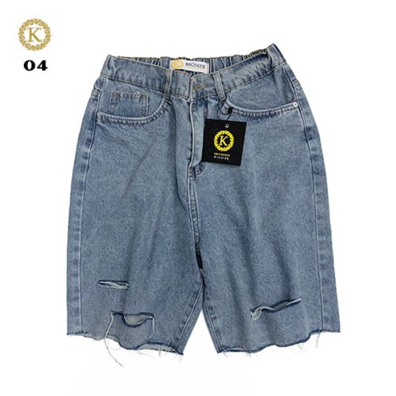 Quần ngố bigsize kimfashion, quần ngố ống rộng bigsize nữ 60-80kg ( mã 04)