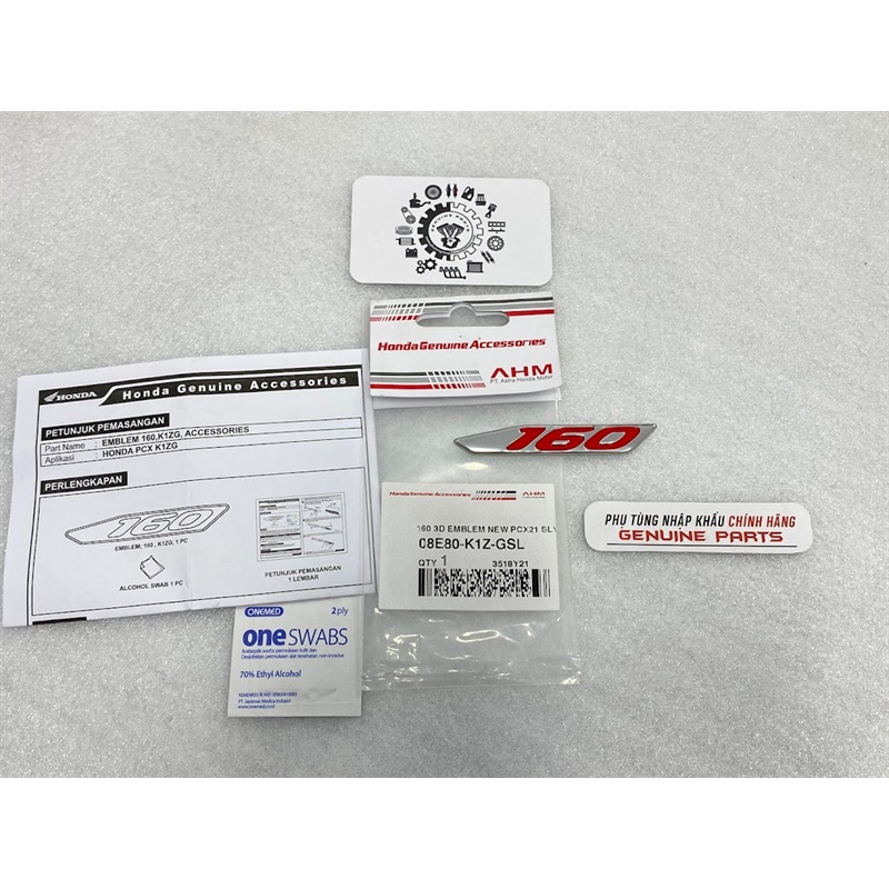 KIT CHỮ NỔI 160 - TEM NỔI HONDA PCX 160,..- PTNKCH