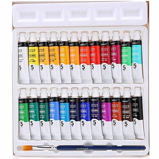 🔹 Màu Vẽ Dạng Bột Tuýp Baoke WP802 - 24 màu 12ml.