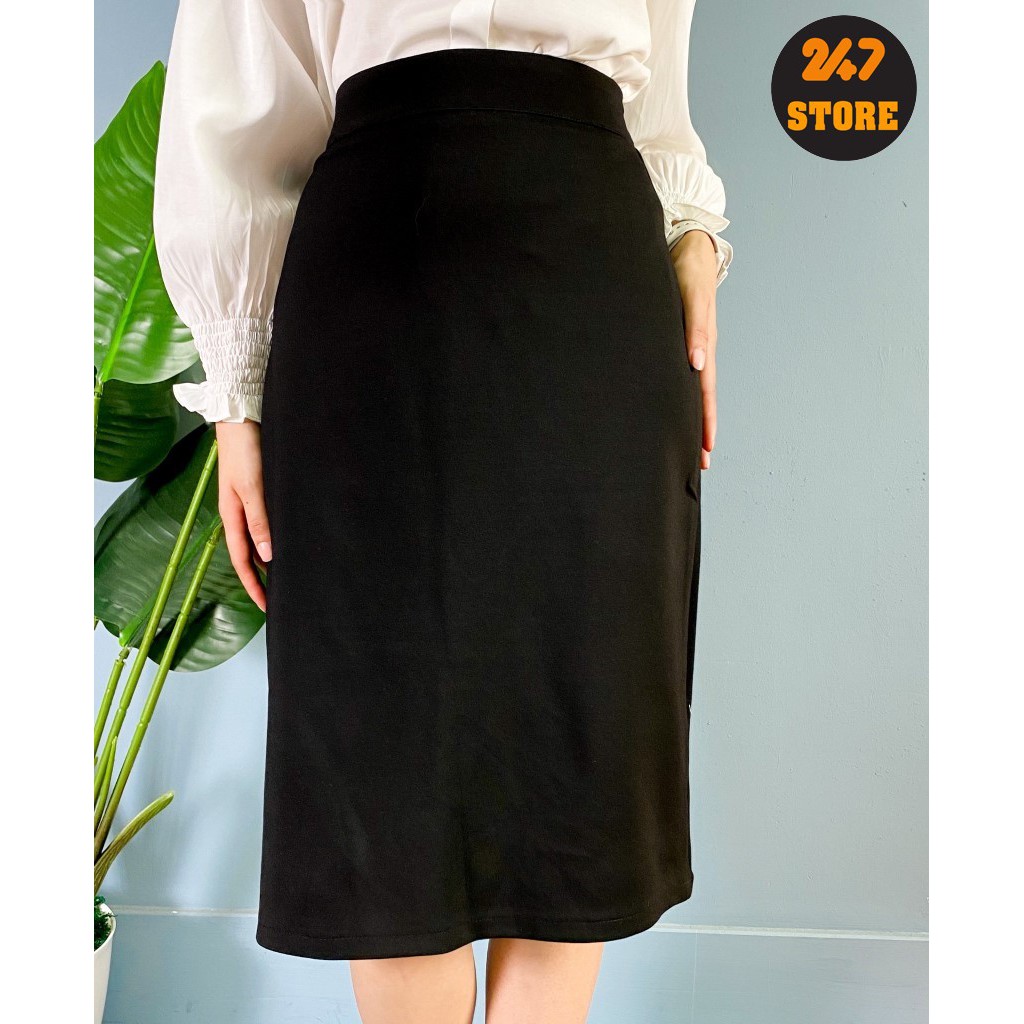 Chân Váy Midi Công Sở Đẹp dáng dài mặc che khuyết điểm 247store | BigBuy360 - bigbuy360.vn