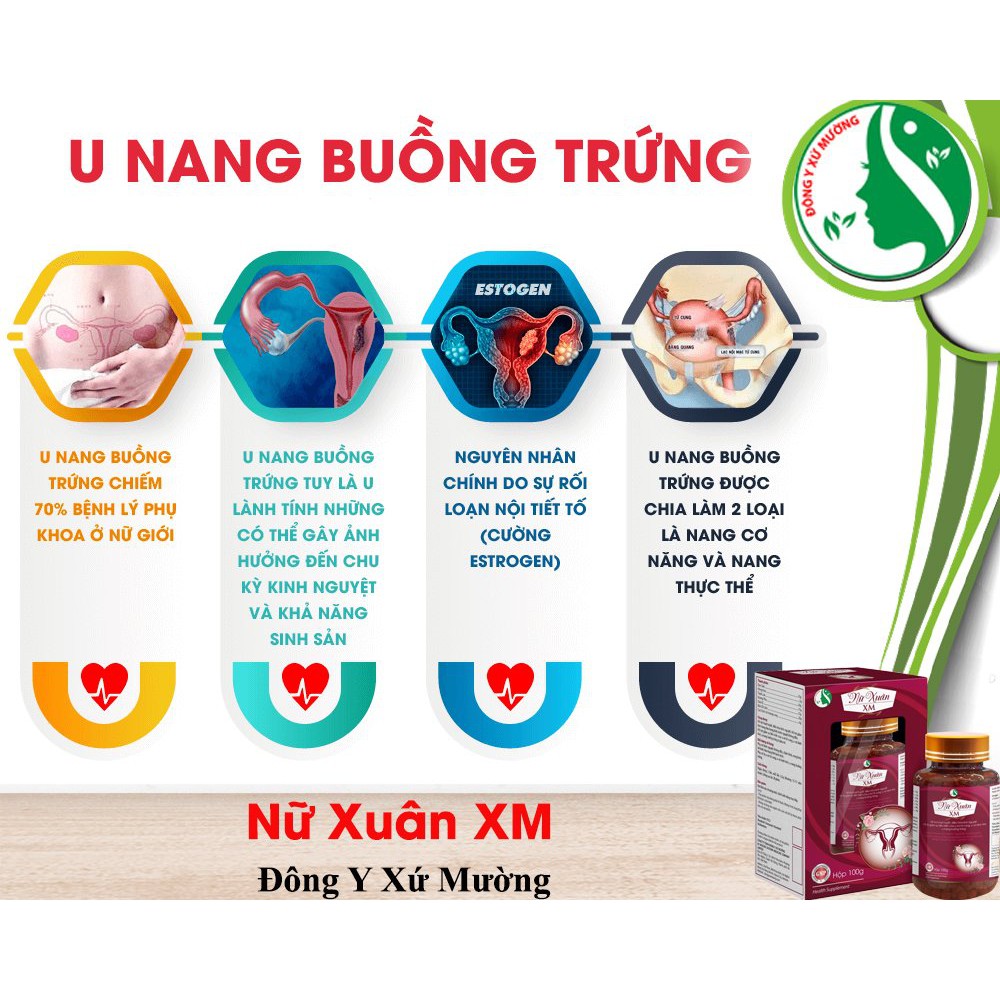 Viên uống điều kinh Nữ Xuân XM - giúp điều hoà kinh nguyệt, giảm tắc kinh, rong kinh, đau bụng kinh