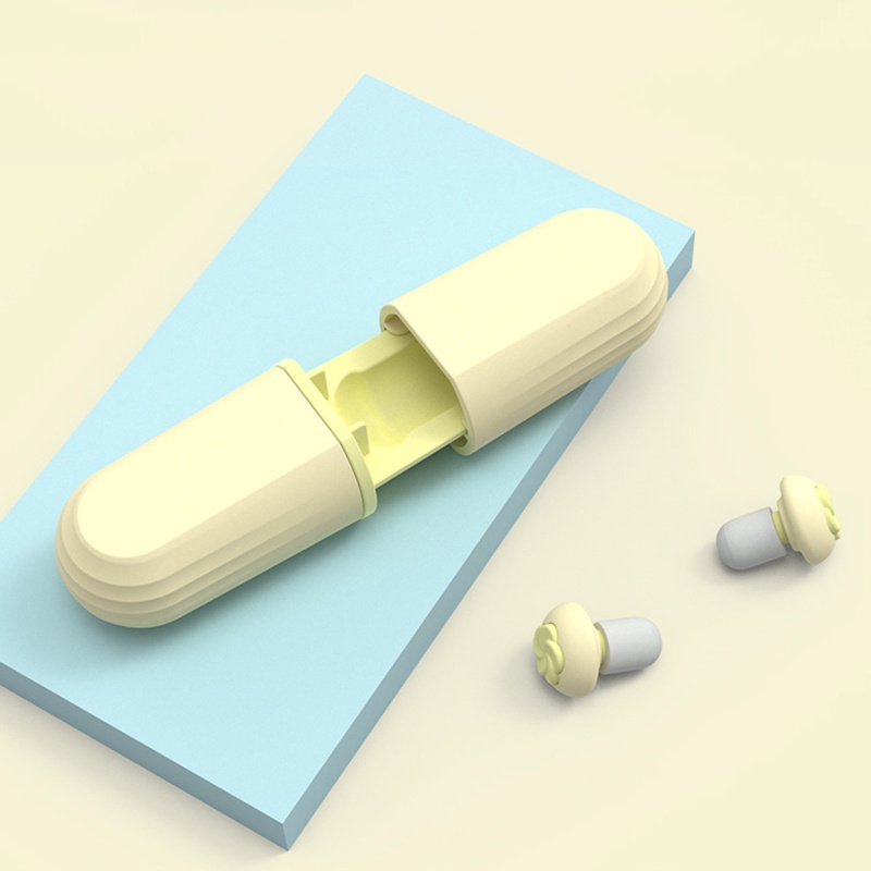 Nút Bịt Tai Bằng Silicone Mềm Chống Ngáy Khi Ngủ Tiện Dụng Cho Người Lớn