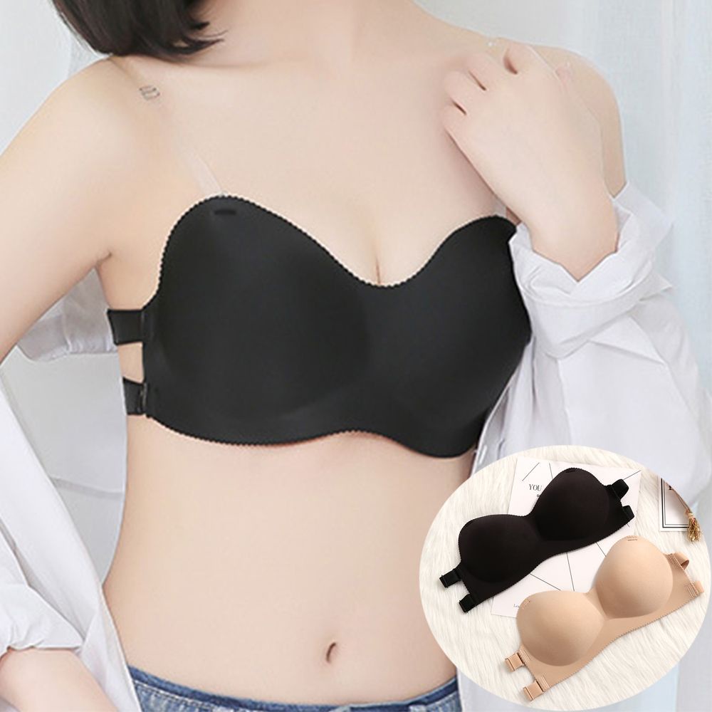 Áo ngực silicon không dây không đường may thoáng khí cho nữ