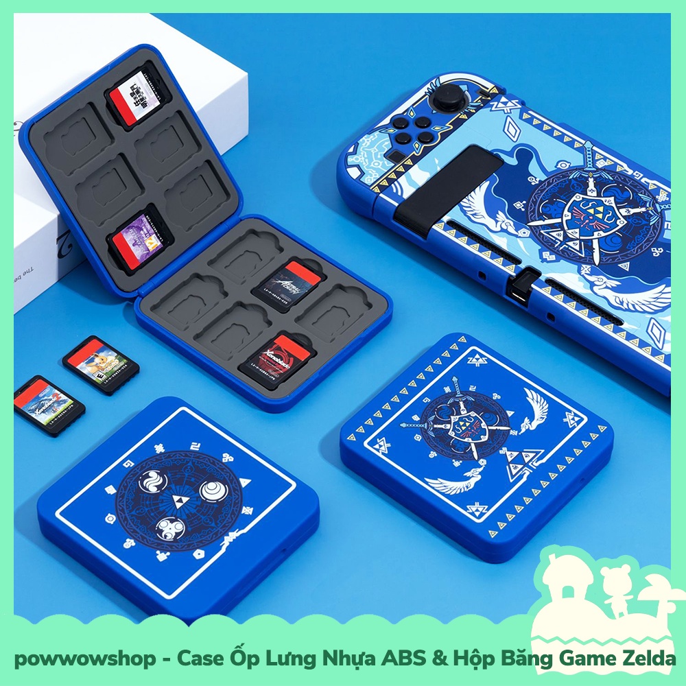 [Sẵn VN - Hỏa Tốc] Set Phụ Kiện Case Ốp Lưng &amp; Hộp Băng Game Cho Máy Game Cầm Tay Nintendo Switch / Switch Lite Zelda