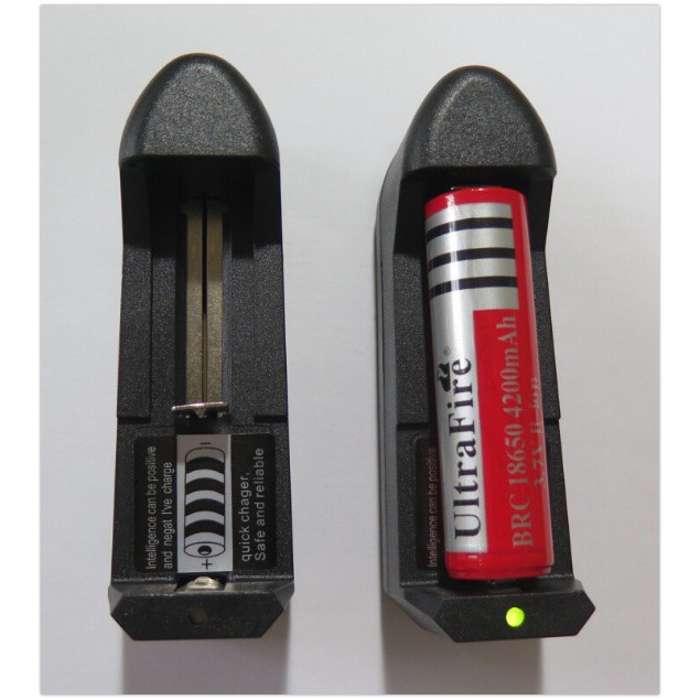 Sạc Pin li-ion 3.7V 18650, 16340, 26650 ... Loại 1 Viên  - SPCD1