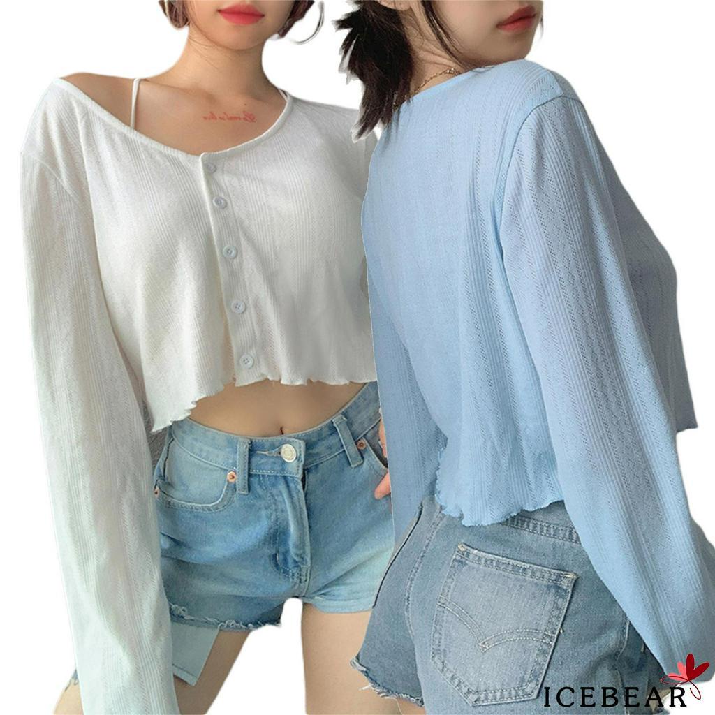 Áo Khoác Nữ Tay Dài Cổ Chữ V Thời Trang Quyến Rũ