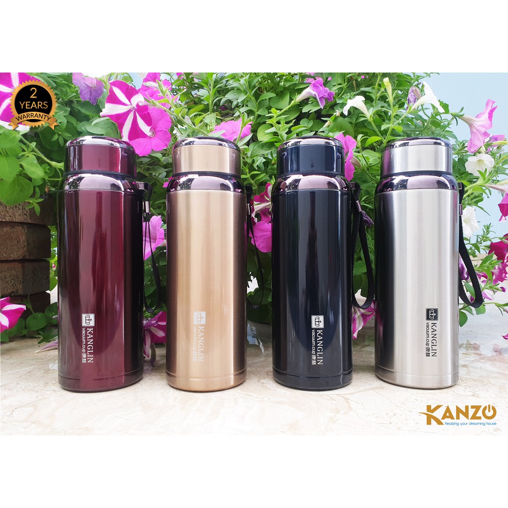 Bình giữ nhiệt nóng / lạnh cao cấp Kanzo Kanglin - Inox 304 - Bảo hành điện tử 2 năm