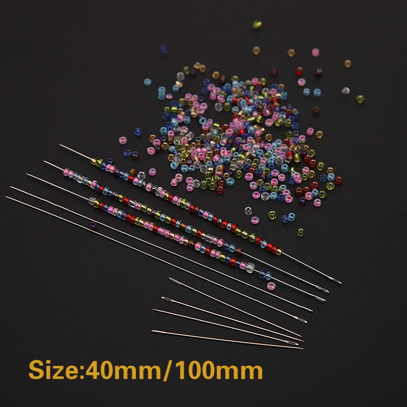 Bộ 10 Kim Xỏ Hạt Dành Cho Làm Trang Sức 40mm / 100mm