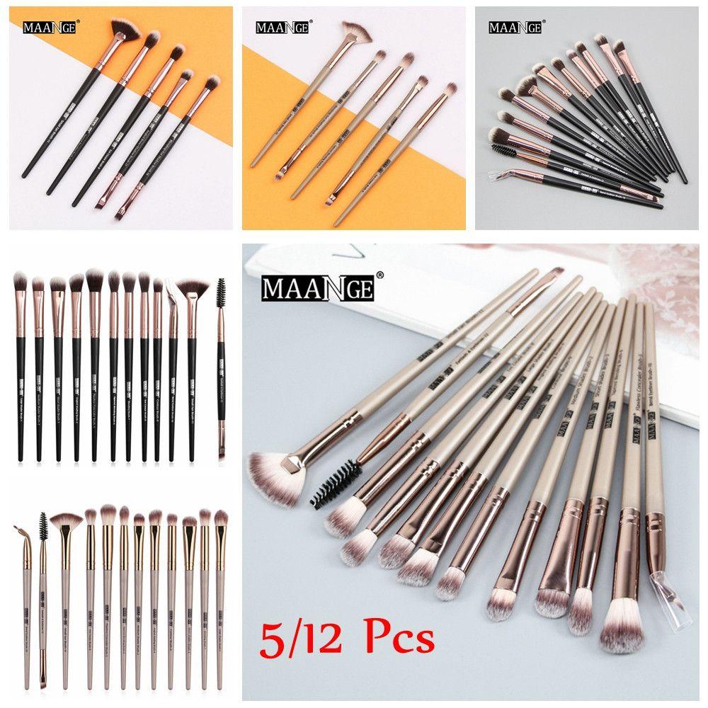 Set 5 / 12 Cọ Trang Điểm Phấn Mắt / Tạo Khối Làm Đẹp Cho Nữ