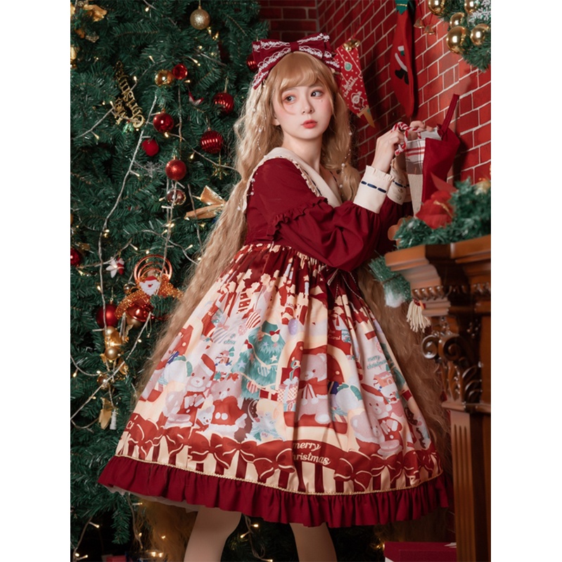 Váy lolita OP chính hãng  ngọt ngào dễ thương  eo cao  công chúa