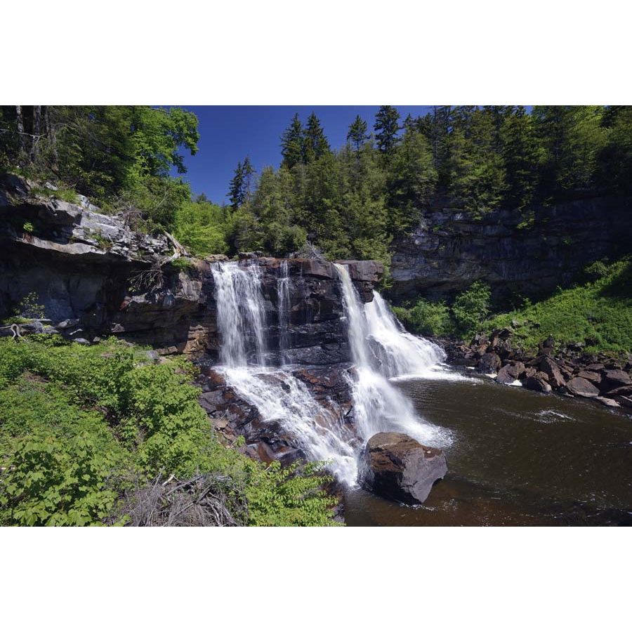 Tranh 3D Thác Nước Thiên Nhiên Đẹp Hũng Vỹ