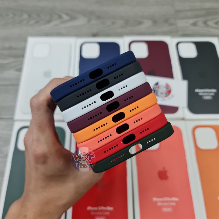 [Mã ELFLASH5 giảm 20K đơn 50K] Ốp lưng chống bám bẩn Silicon Case cho IPhone 12 Pro Max / 12 Pro / 12 ( Không Magsafe )