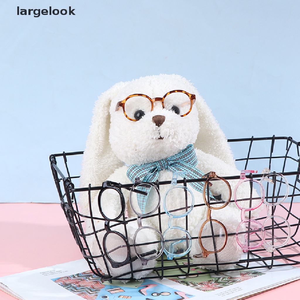 Mắt kính 9cm 1/6 gọng tròn màu trong suốt thích hợp cho búp bê