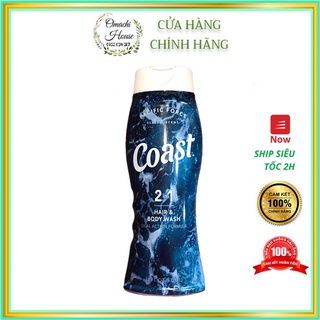 Tắm Gội Coast Hair & Body Wash - 532ml