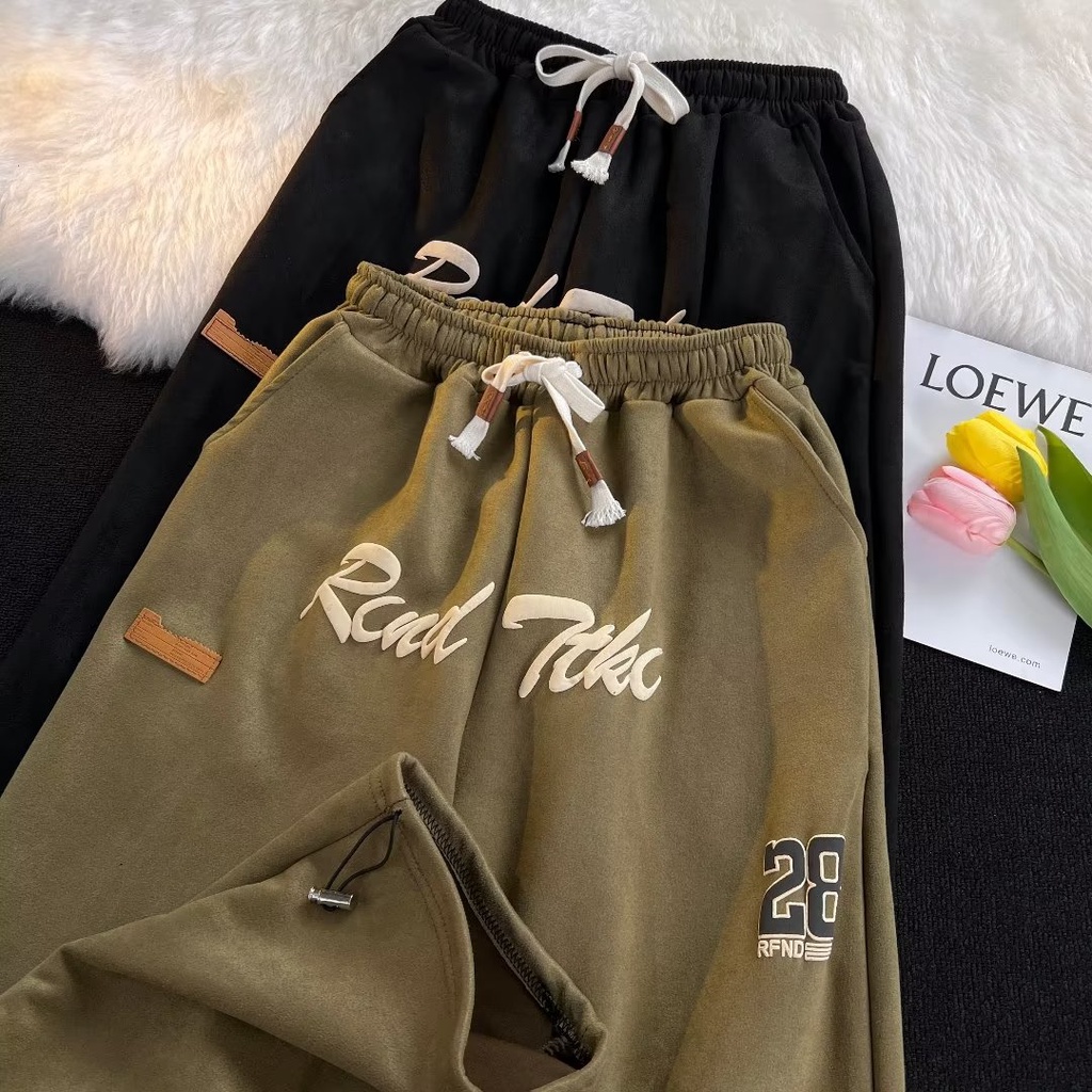 Quần ống rộng Phong Cách Hàn Quốc Thời Trang Cho Nam