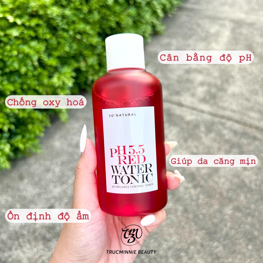 Nước Hoa Hồng Cấp Ẩm Red Peel So Natural- pH 5.5 Red Water Toner pH Balance Control Toner