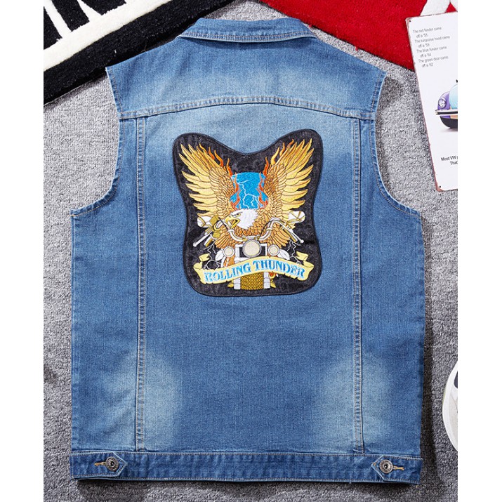 Miếng Vá Trang Trí Quần Áo Thêu Hình Đại Bàng Độc Đáo Chất Lượng Cao DIY