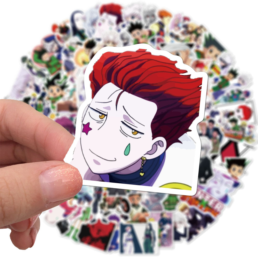 100pcs/pack Waterproof Suitcase Laptop Japanese Anime Stickers HUNTER x HUNTER Graffiti Sticker