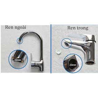 Đầu vòi rửa bát tăng áp Luva RS1, xoay 360 độ, bảo hành 1 năm