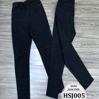 QUẦN JEAN BIGSIZE ĐEN RÁCH HSJ005(32-36)