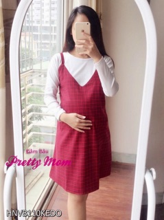 Váy yếm bầu dạ thái