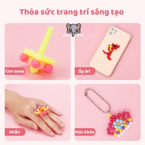 Đồ Chơi Hạt Đậu Thần Hulo Toys Nhiều Màu Sắc - Đồ Chơi Trẻ Em, Đồ Chơi Sáng Tạo, Đồ Chơi Giáo Dục Cho Bé