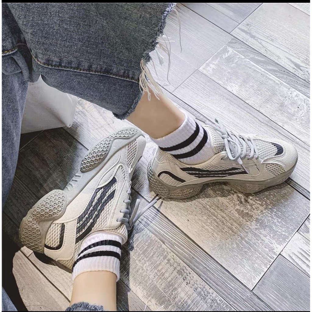 giày thể thao nữ đẹp, giày sneaker nữ độn đế 4 cm tăng chiều cao phong cách thời trang hàn quốc 2021 | BigBuy360 - bigbuy360.vn