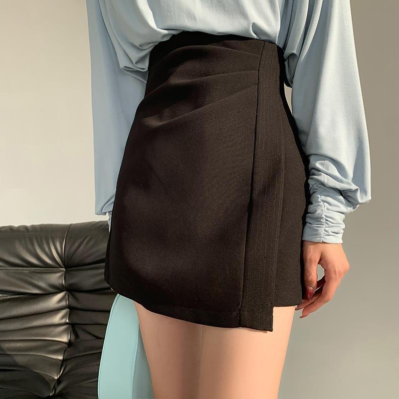 COZOK Chân Váy Chữ A Màu Sắc Đơn Giản Thời Trang Cho Nữ