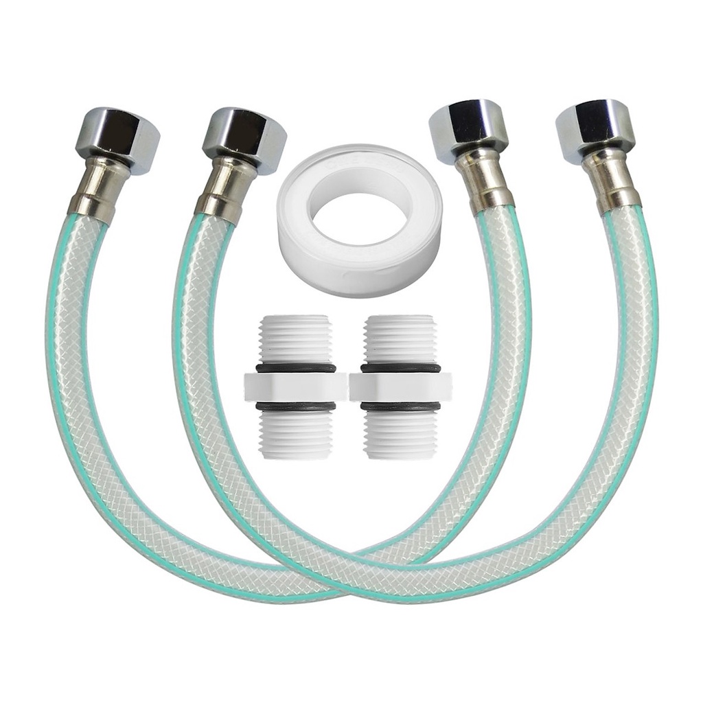 Phụ kiện kết nối bộ lọc thô, lọc sinh hoạt 10 inch ren phi 21 dây mềm chịu áp