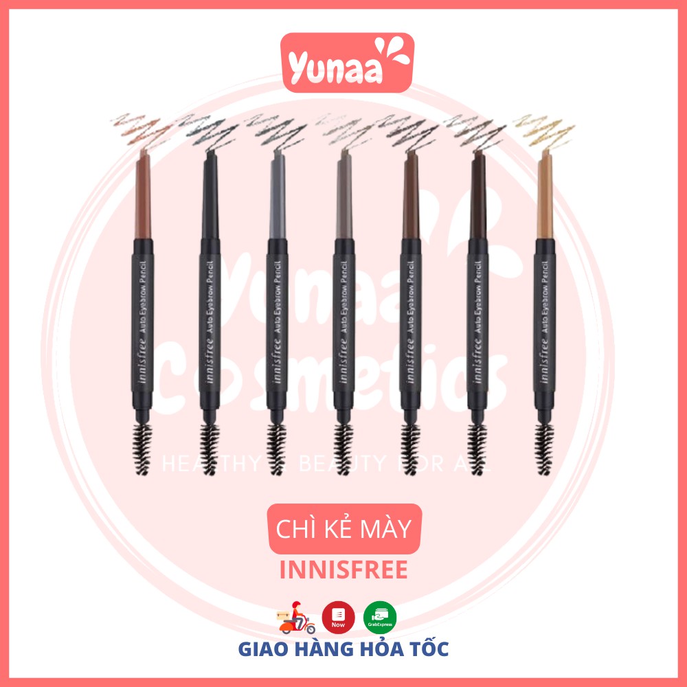 Chì kẻ mày Innisfree Auto Eyebrow Pencil 2 đầu