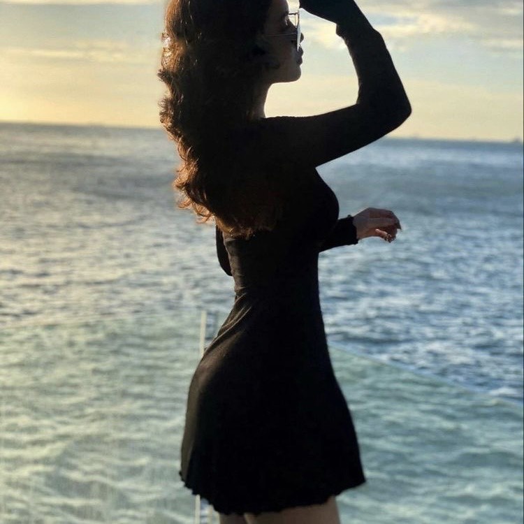 Đầm Nữ Dáng Xoè, Tay Dài Viền Bèo - Tharo Clothing | BigBuy360 - bigbuy360.vn