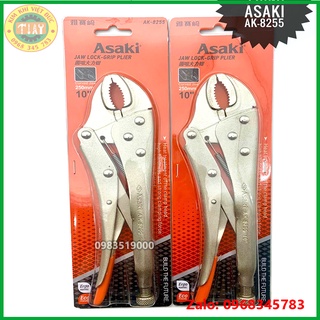 Kìm chết hàm cong Asaki 10 inch