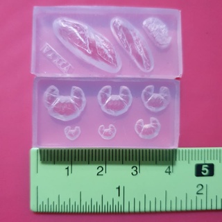 Khuôn " bánh mì" mini food - 3d nail
