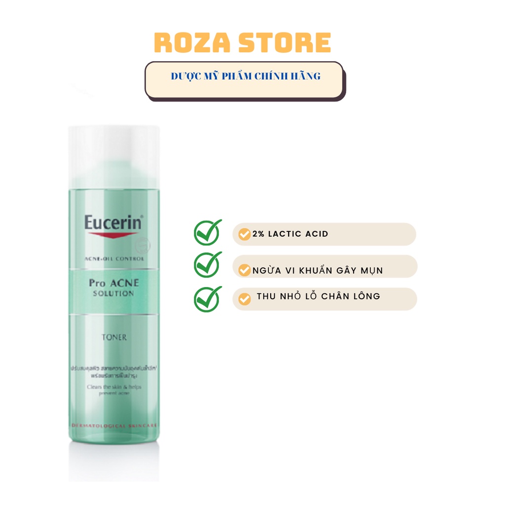 [CHÍNH HÃNG] Nước hoa hồng EUCERIN ProAcne Solution Toner
