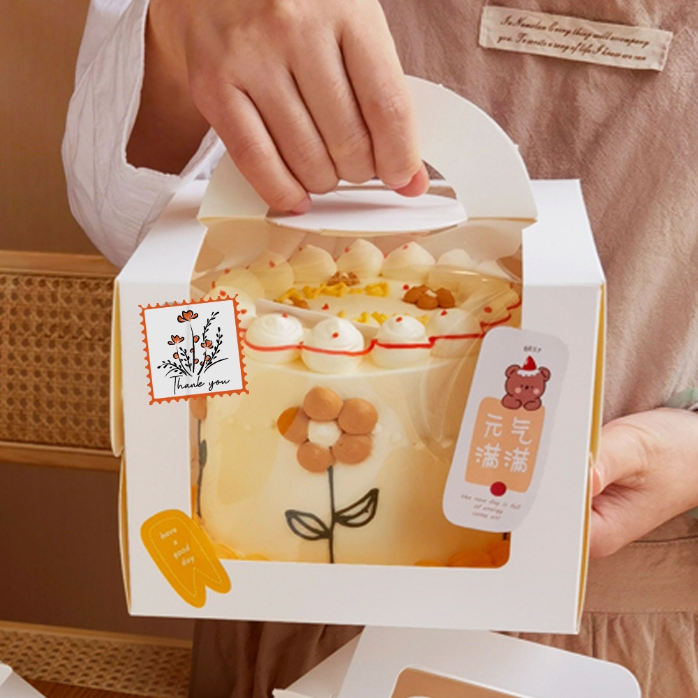 Cuộn 500 nhãn dãn, sticker " thank you" cảm ơn dùng cho kiện hàng cực chất